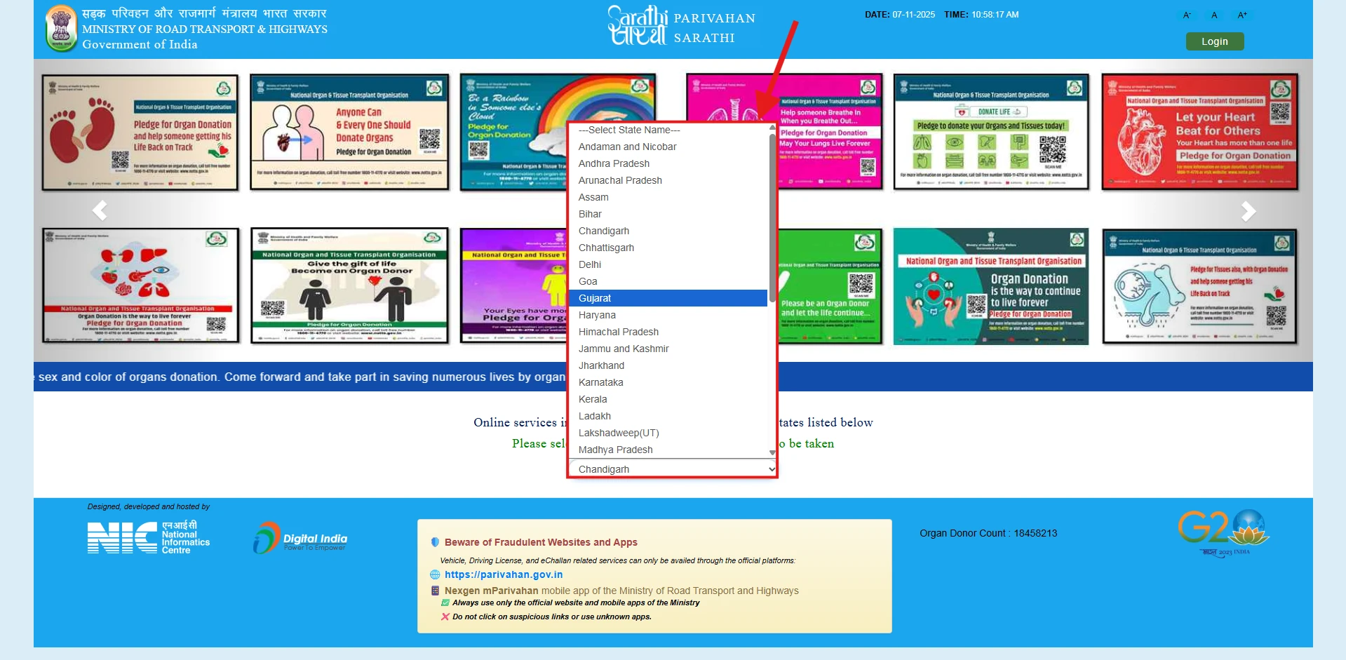 Step 2: Select your state
